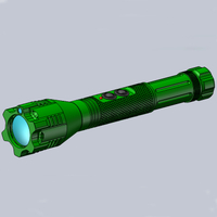 Illuminateur de LED vert de faisceau parallèle de poche avec pointeur laser vert pour éclairage de zone sombre